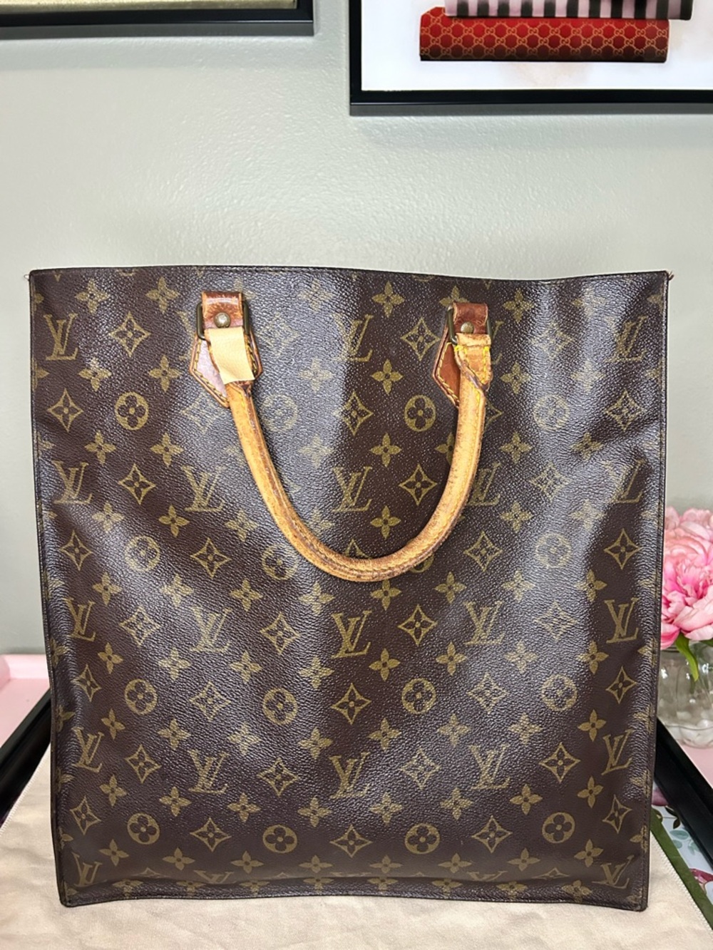 Louis Vuitton Monogram Sac Plat (Vintage Tote - Picture 10 of 10